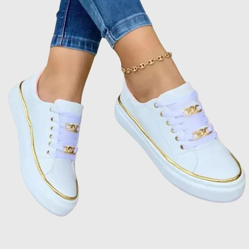 Women's velvet lace-up sneakers flat casual spring shoes