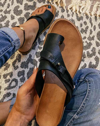 Orthopedic sandals for women with arch support, slip-on design in brown, black and gray