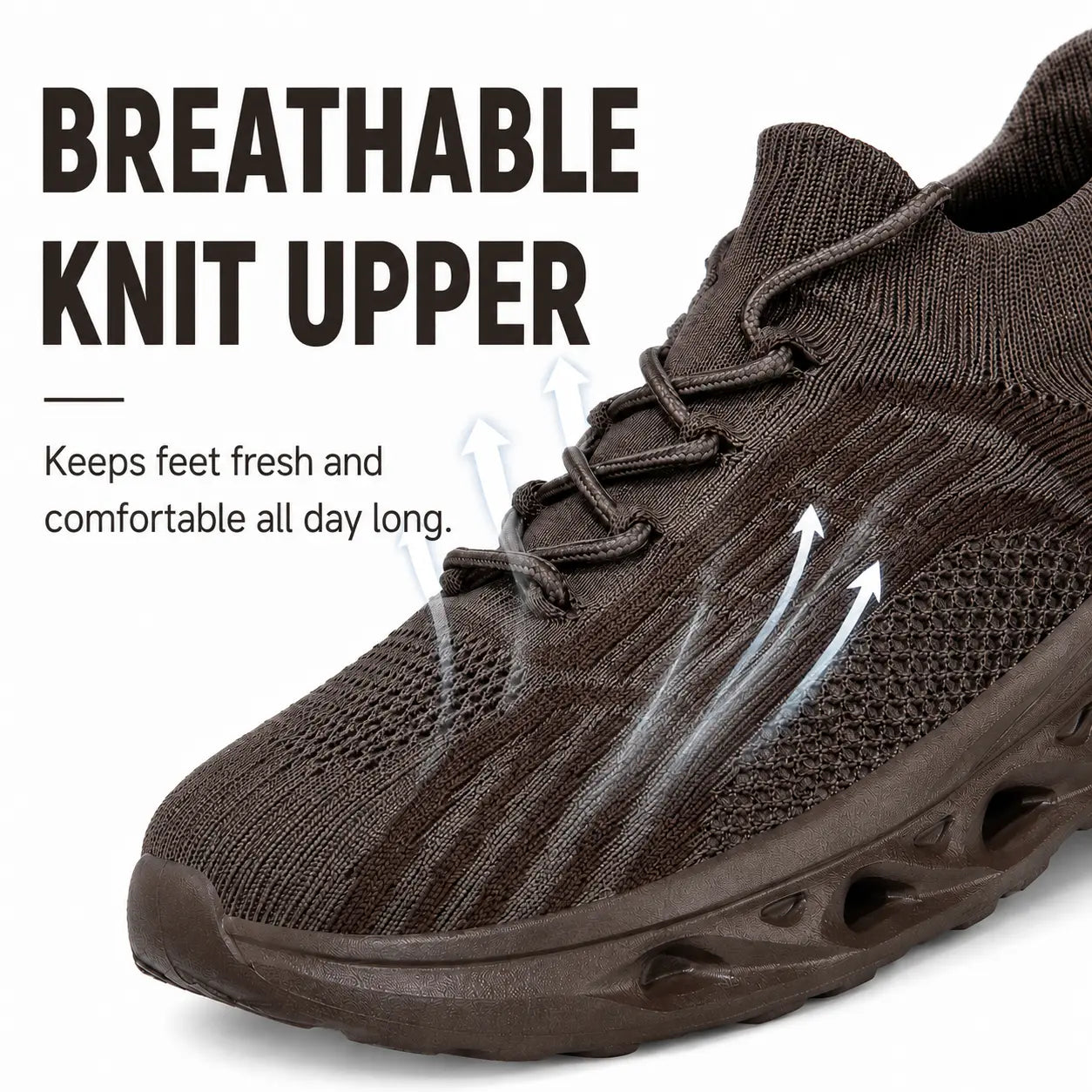 Walking sneakers wide toe box orthopedic flexible sole lace-up, available in 6 colours