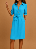 Women's dress with modern flattering fit, versatile style for work and evening