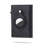 AirTag wallet RFID blocking slim card holder with money clip