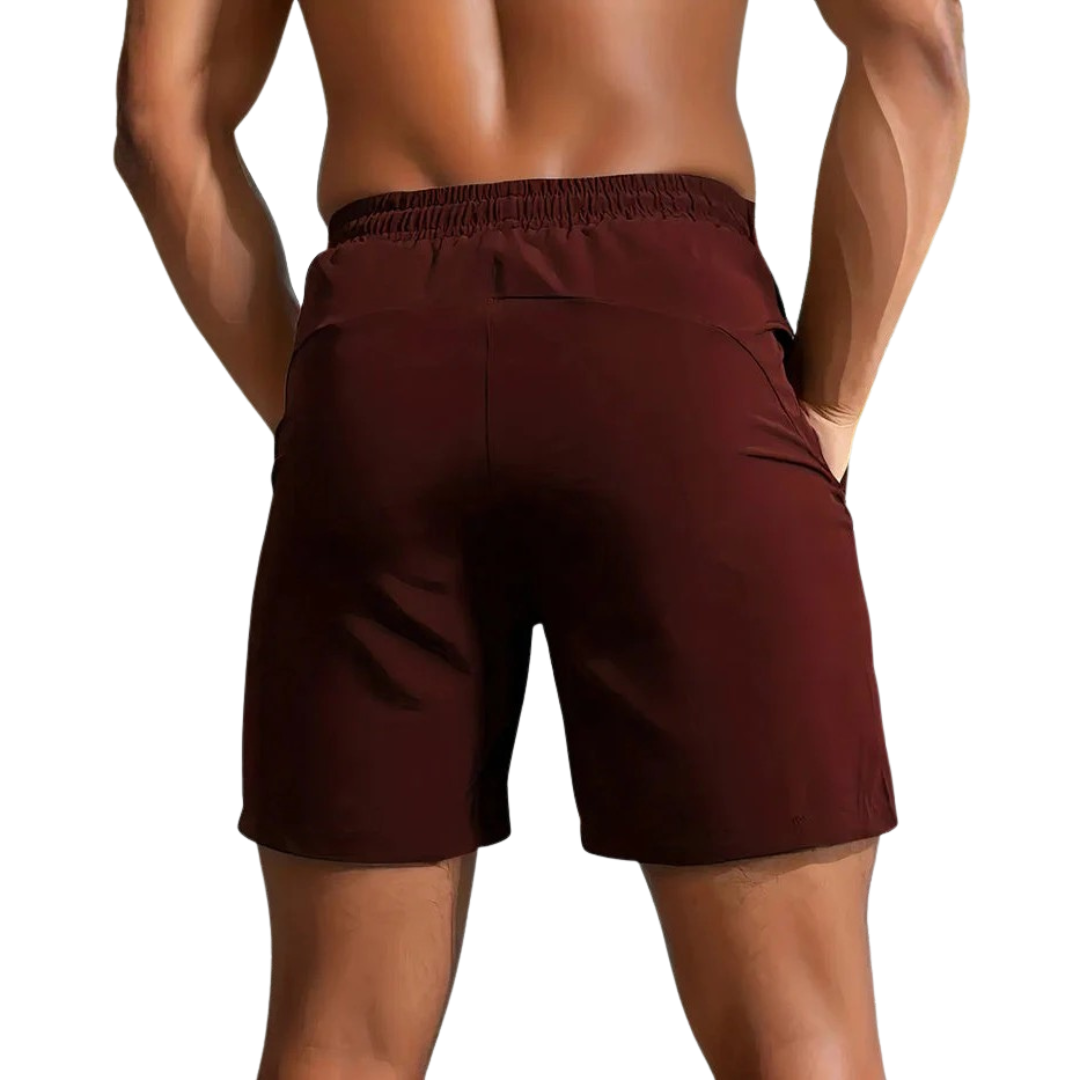 Mens Shorts Athletic Quick Dry Breathable Lightweight Zip Pocket