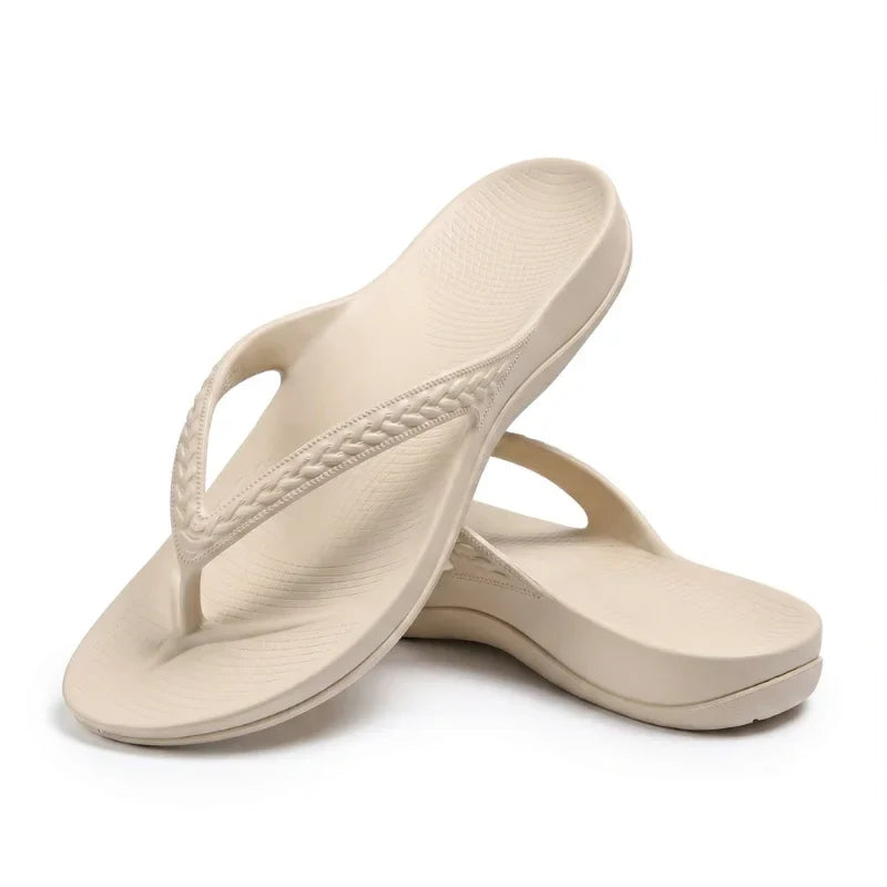 Flip flops women arch support pain free walking comfort shoes