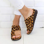 Bunion corrector sandals women's orthopedic arch support wedge toe-ring design