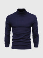 Men's turtleneck sweater slim fit cotton, autumn winter