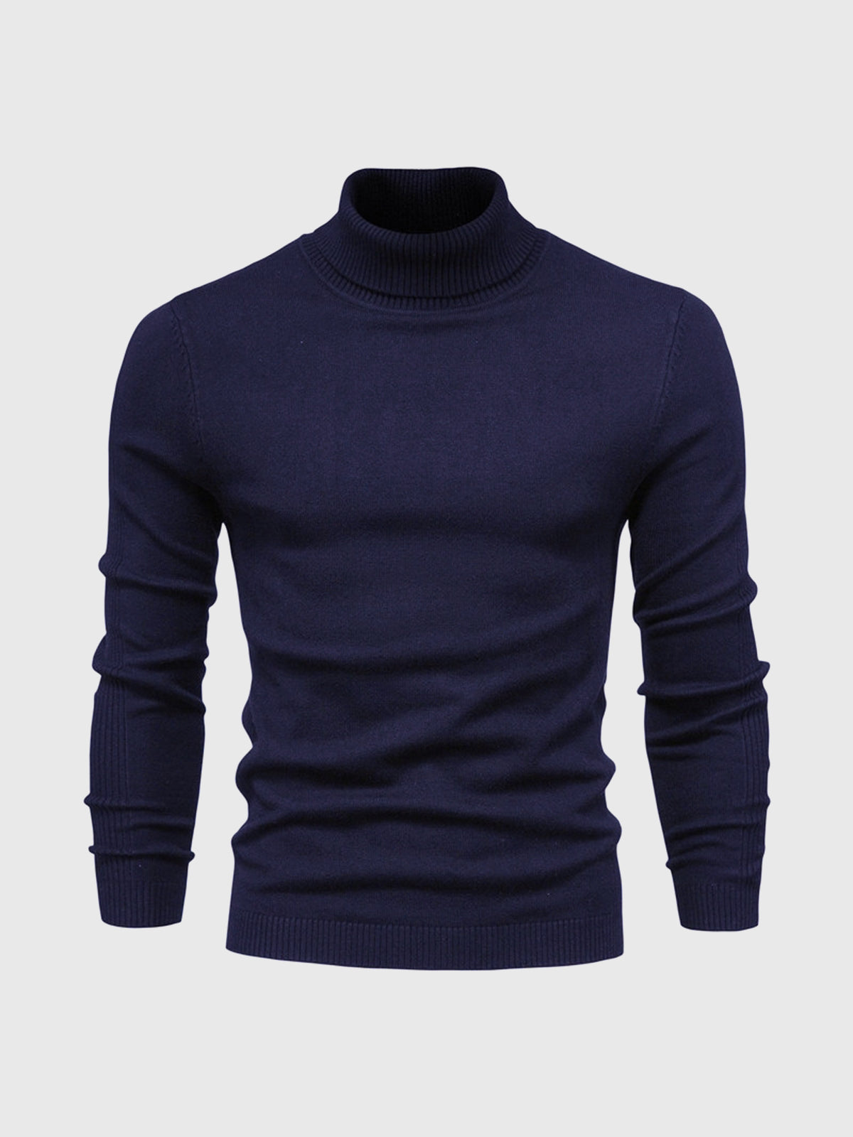 Men's turtleneck sweater slim fit cotton, autumn winter