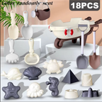 Kids beach sand toy set for castle building and creative outdoor play