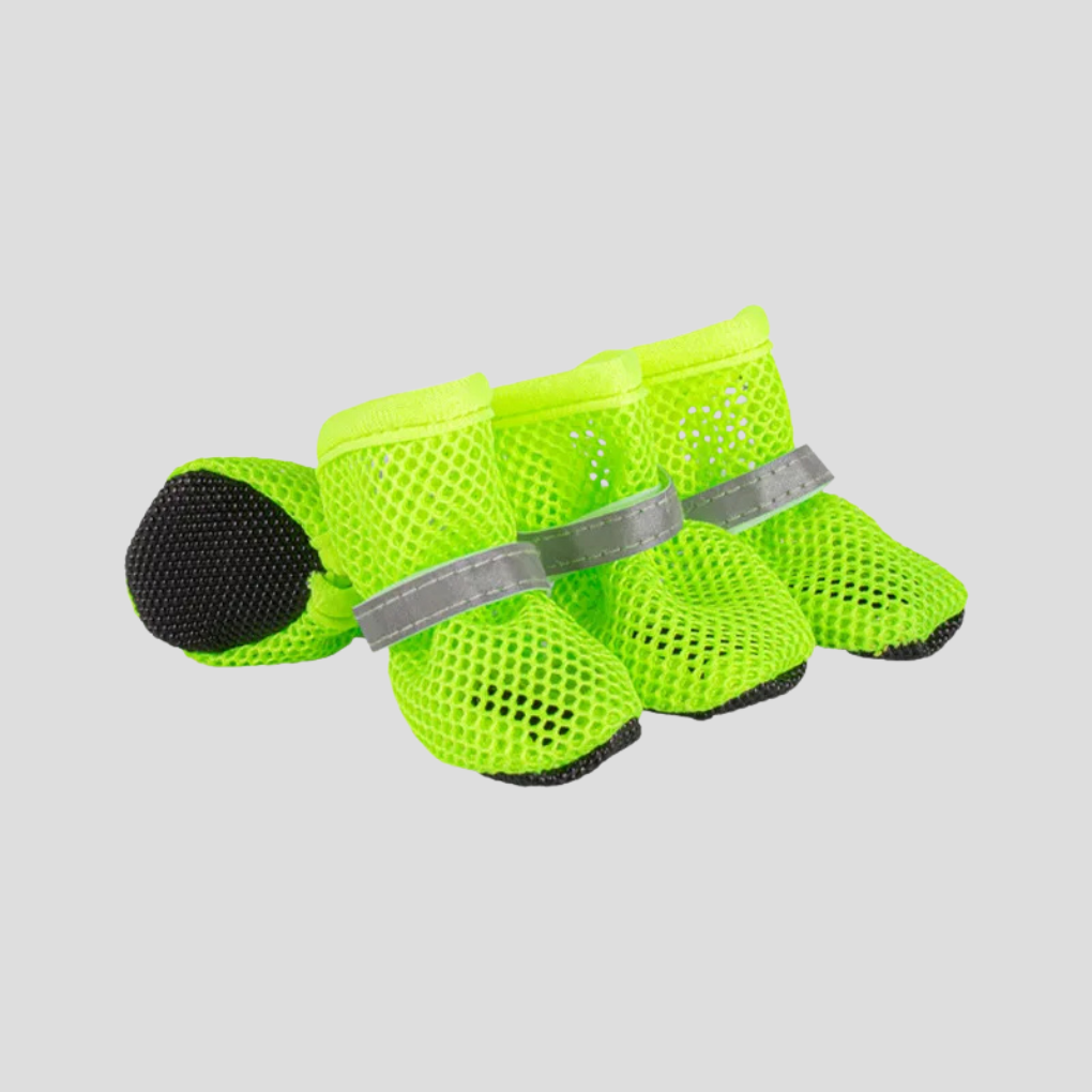 Anti-slip rubber sole dog cat paw shoes breathable cotton booties
