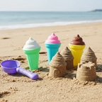 Sand play set beach ice cream molds creative outdoor kids toy ages 3 and up