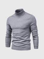 Men's turtleneck sweater slim fit cotton, autumn winter