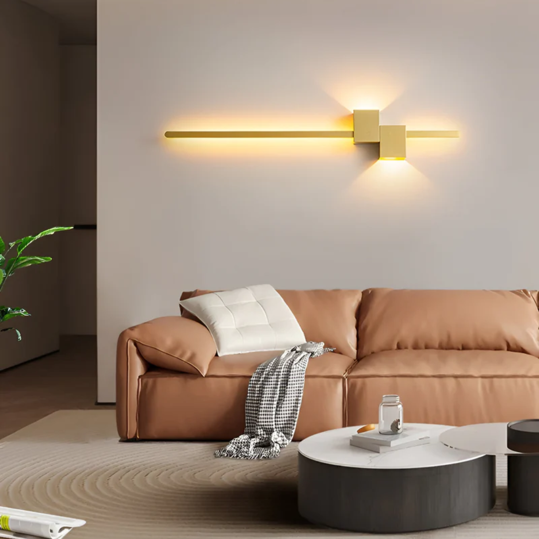 LED wall light minimalist aluminum indoor lamp warm white 3000K