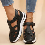 Women's orthopedic sandals with arch support and covered toe, lightweight everyday sandal