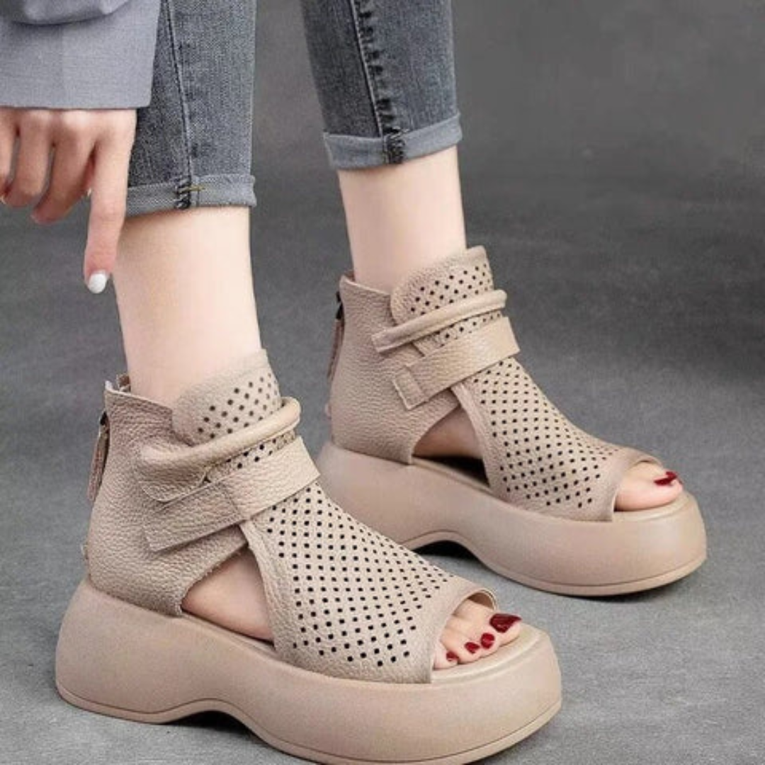 Women orthopedic sandals wide fit with gel cushioning and arch support