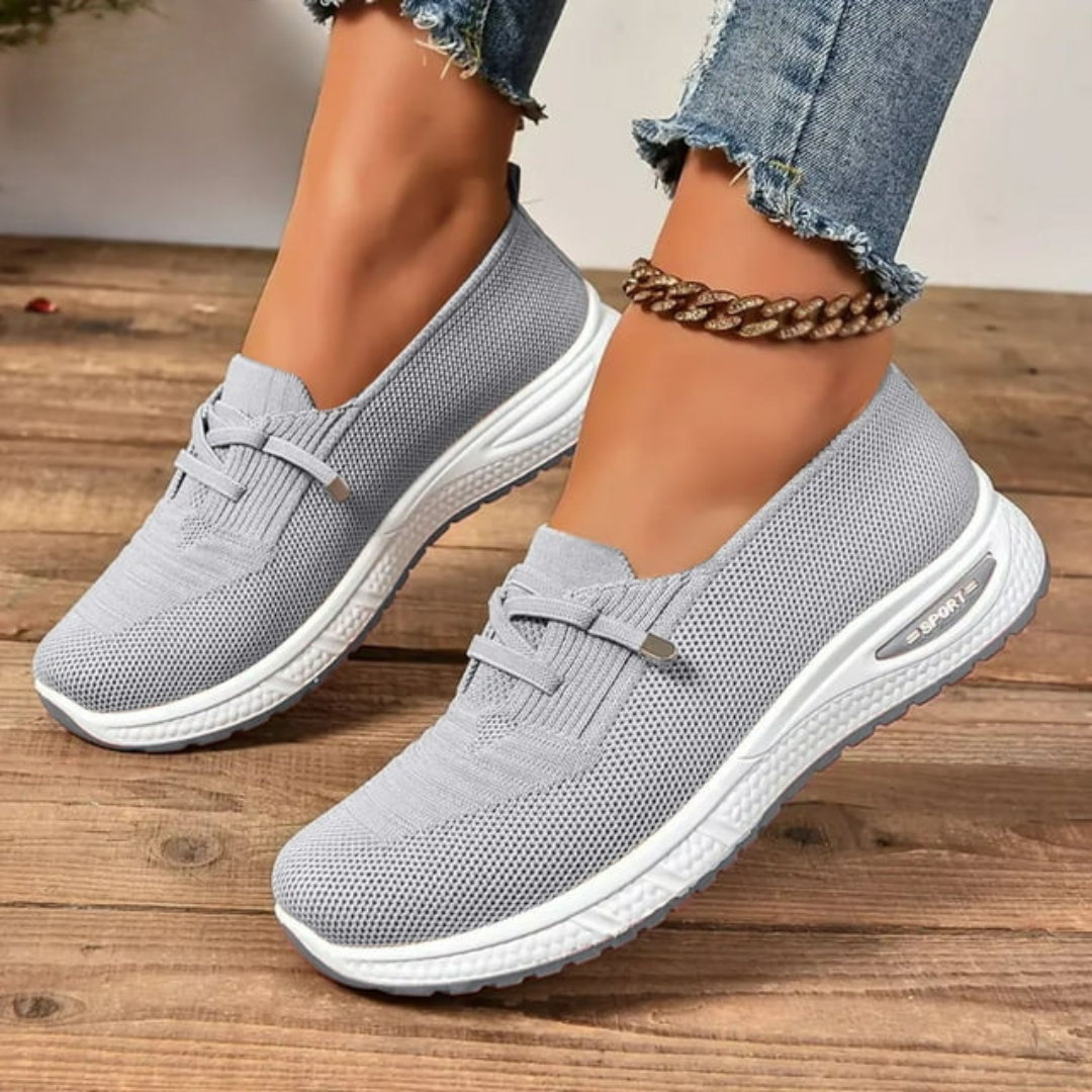 Women cushioned orthopedic slip-on shoes lightweight non-slip sole
