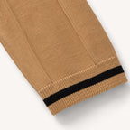 Men knit polo shirt short zip classic collar regular fit