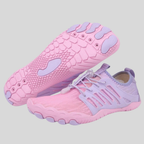 Barefoot minimalist shoes with wide toe box and zero-drop flexible sole