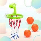 Bath basketball set with suction cup hoops and mini balls for kids