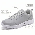 Men Orthopedic Shoes Wide Toe Box Arch Support Insoles Included