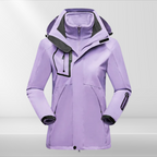 Women 3 in 1 waterproof jacket with removable fleece inner layer