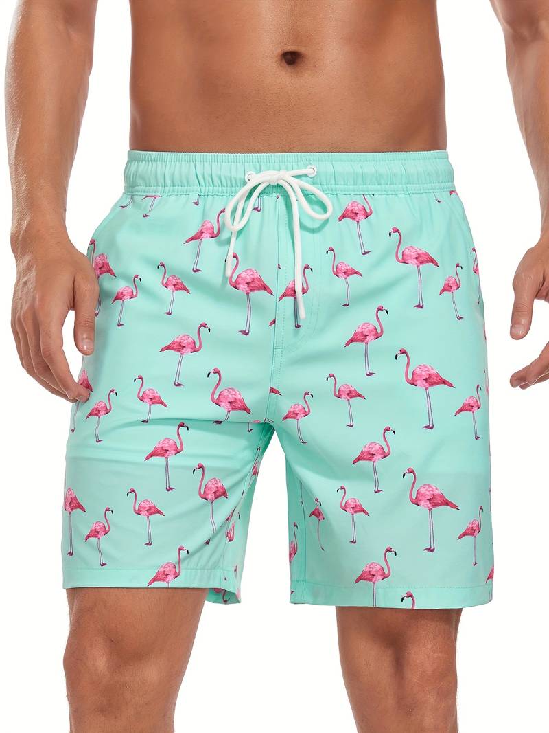 Men's beach shorts quick-dry lightweight summer swim trunks