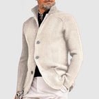 Men's knit vest mixed wool slim fit, smart casual knitwear
