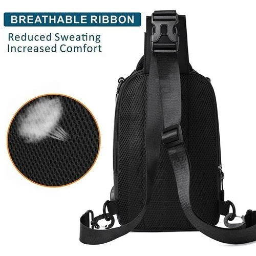 Anti-theft water-resistant backpack with USB charging port fits laptops up to 15.6 inches