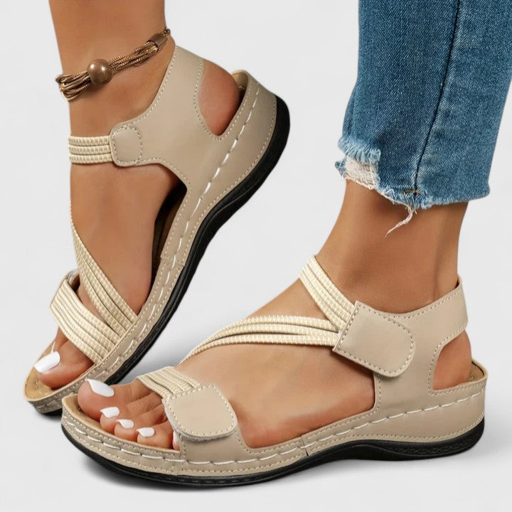 Women arch support sandals podiatrist designed with 3-arch sole