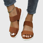 Women orthopedic sandals with arch support and adjustable strap