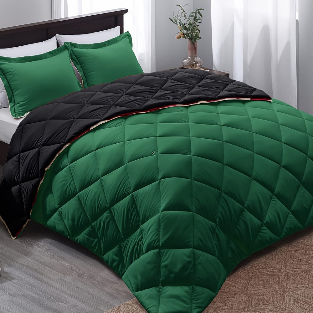All-season ultralight duvet soft polyester reversible bedspread for bedroom