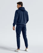 Men's tracksuit set slim fit, lightweight breathable pullover and trousers, casual sporty
