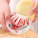 3-in-1 vegetable peeler shredder slicer with stainless steel blade and ergonomic non-slip handle