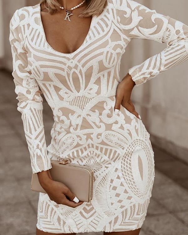 Women bodycon V neck midi dress form fitting stretch fabric