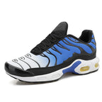 Air cushion running shoes lightweight breathable mesh slip-on lace-up