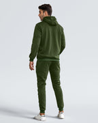 Men's tracksuit set slim fit, lightweight breathable pullover and trousers, casual sporty