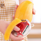 3-in-1 vegetable peeler shredder slicer with stainless steel blade and ergonomic non-slip handle