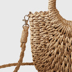 Women handbag natural style rounded silhouette lightweight casual bag