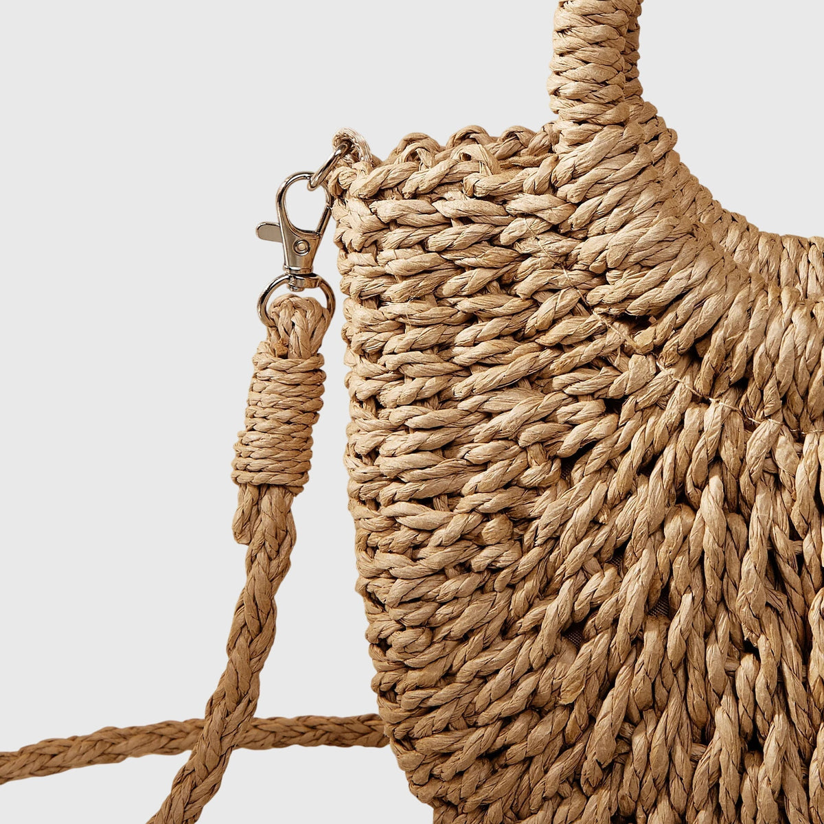 Women handbag natural style rounded silhouette lightweight casual bag