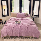 Taffeta blanket all-season lightweight beige polyester single layer soft bedspread