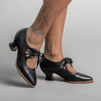 Women's orthopedic heels with full-foot support, wide and narrow fit, available in multiple colours