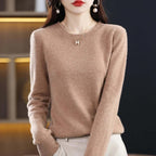 Women knit sweater pullover long sleeve in multiple colours