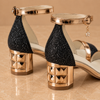 orthopedic sandals women | Ankle Strap Low Block Heel Sandals