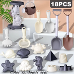 Kids beach sand toy set for castle building and creative outdoor play