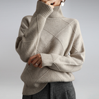 Women's cashmere turtleneck sweater, soft and warm roll neck pullover in multiple colors