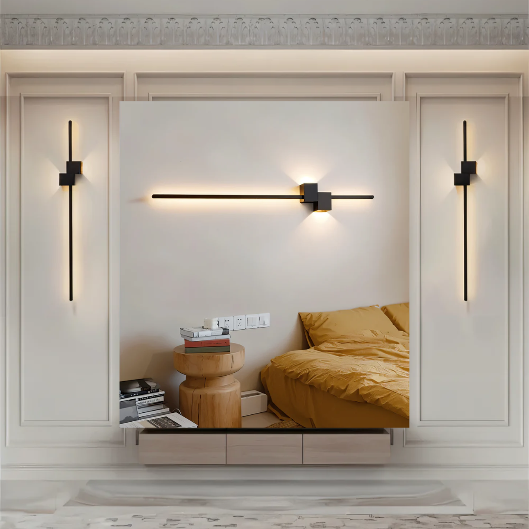 LED wall light minimalist aluminum indoor lamp warm white 3000K