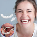 Clip-on veneers upper and lower set snap-on smile cover for stained or crooked teeth