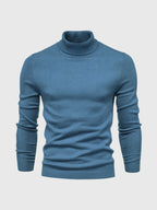 Men's turtleneck sweater slim fit cotton, autumn winter