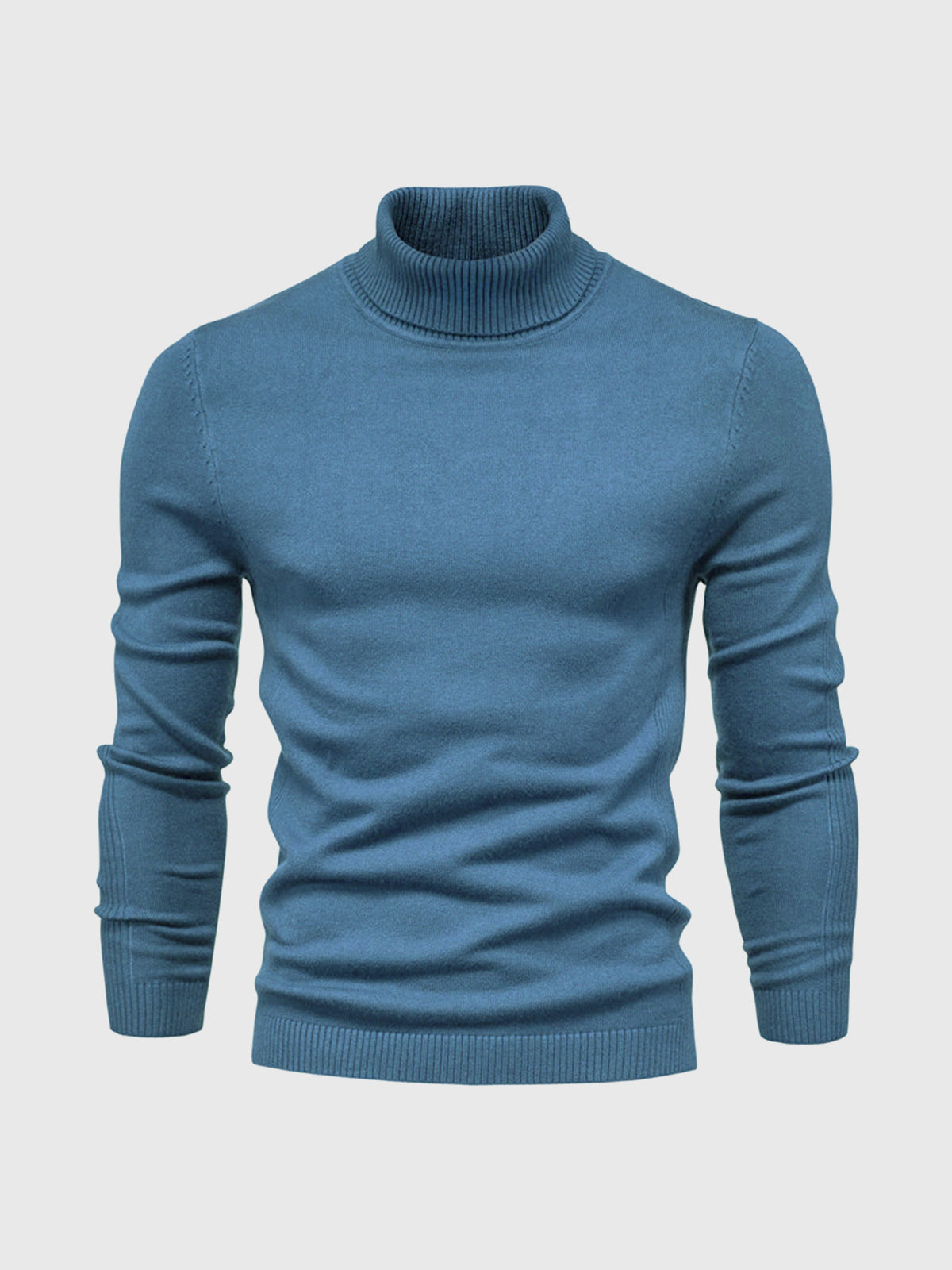 Men's turtleneck sweater slim fit cotton, autumn winter