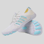 Barefoot minimalist shoes with wide toe box and zero-drop flexible sole