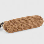 Women woven shoulder bag casual shopper in brown and beige