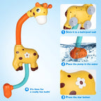 Bath toy giraffe interactive water sprinkler for babies and toddlers
